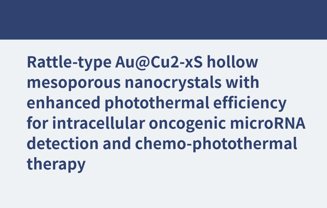 細胞内発癌性マイクロRNA検出および化学光熱療法のための光熱効率が向上したラトル型Au@Cu2-xS中空メソポーラスナノ結晶