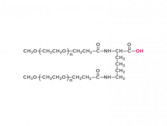  2アーム メトキシポリ（エチレン グリコール） カルボン酸（LYS02） [2アーム PEG-COOH（LYS02）]  