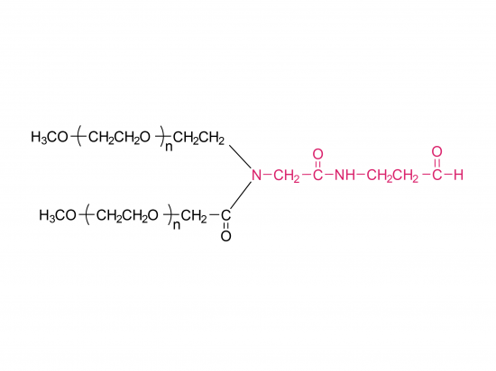 2アームのメトキシポリ（エチレングリコール）プロピオンアルデヒド（gly01）
