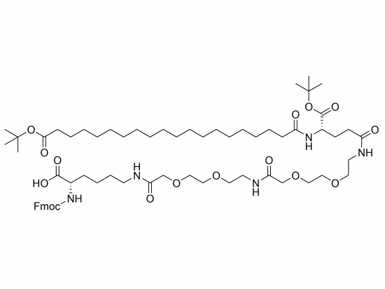 Fmoc-Lys(tBuO-Ara-Glu(AEEA-AEEA)-OtBu)-OH